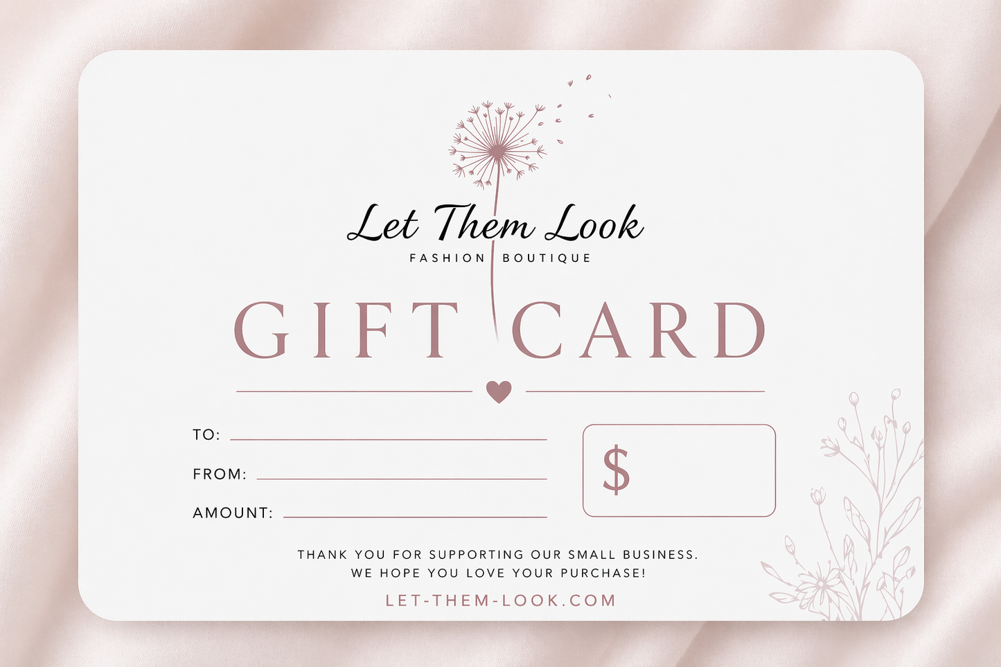 Let Them Look Gift Card