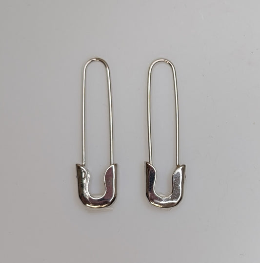 Safety Pin Hoops