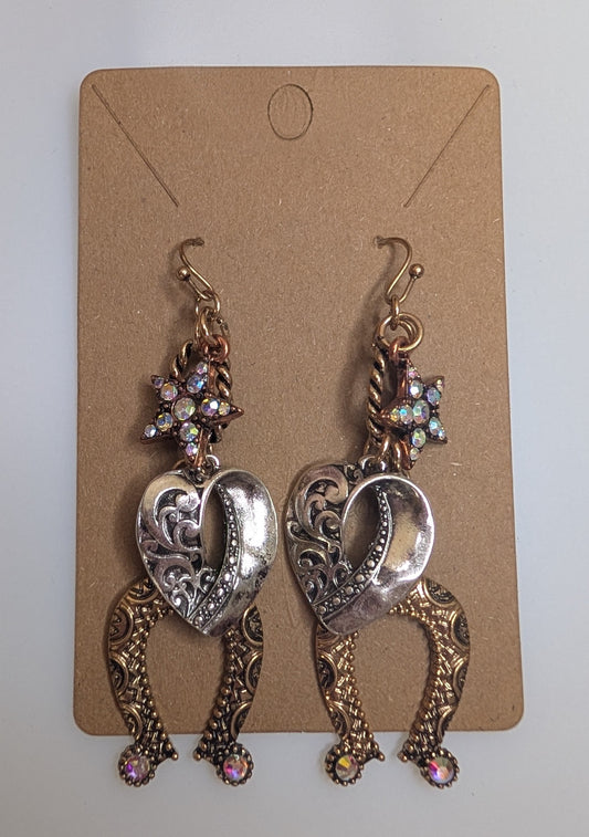 Lucky in Love Mixed Metal Dangles