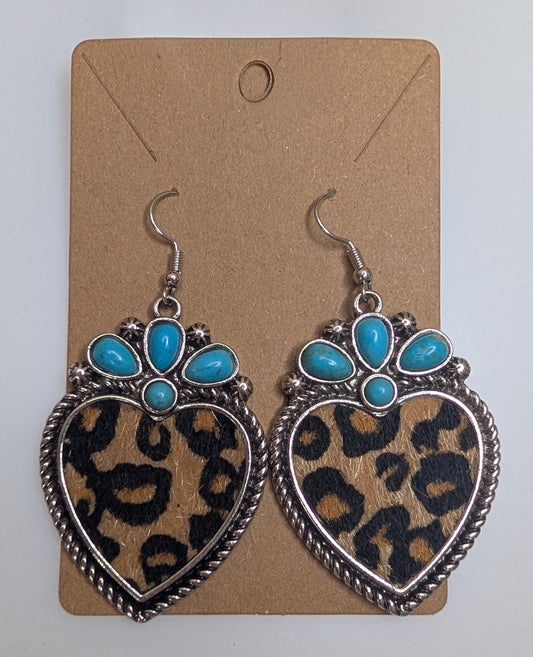 Wild at Heart Turquoise Dangles