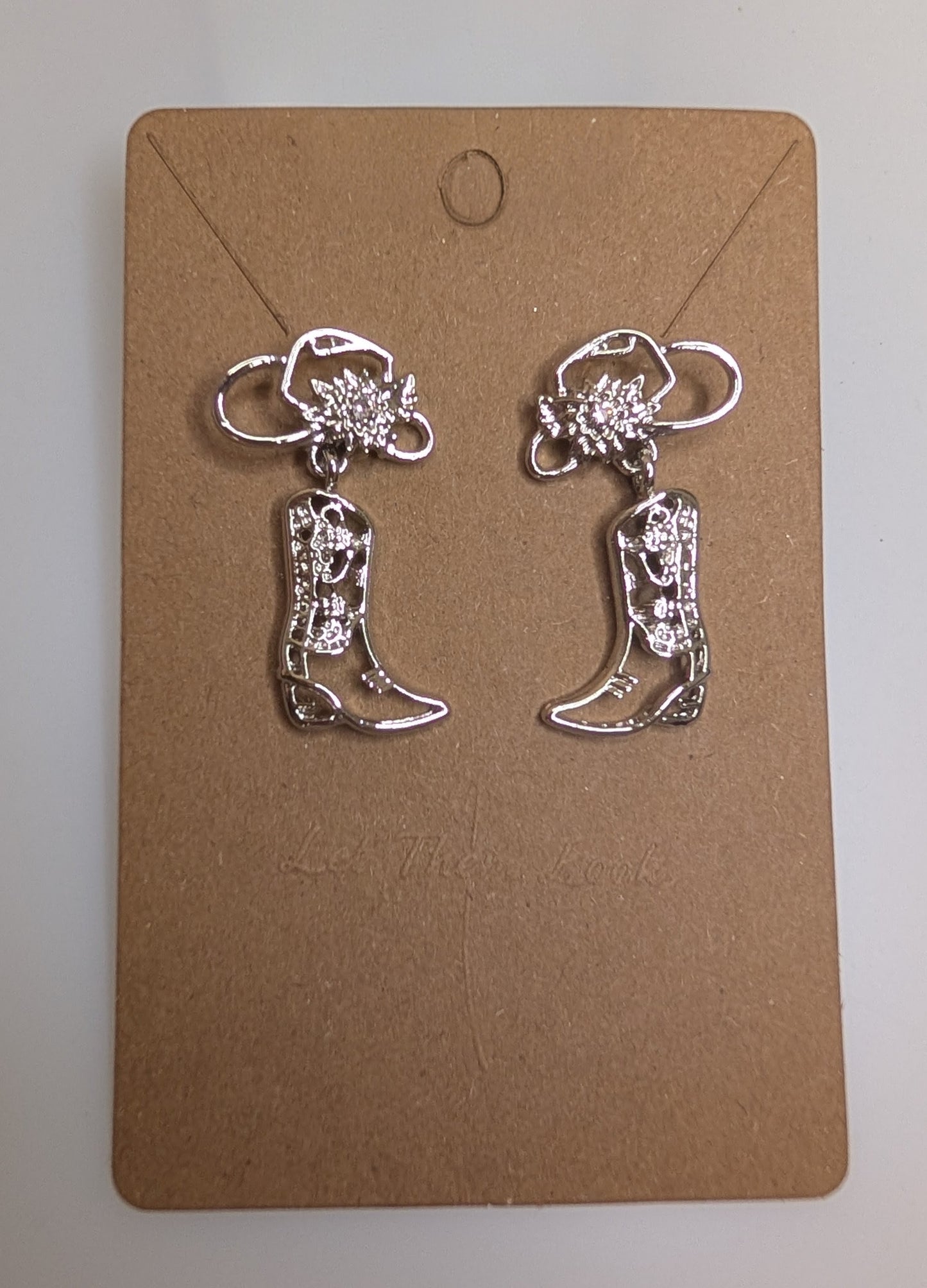 Cowboy boot earrings