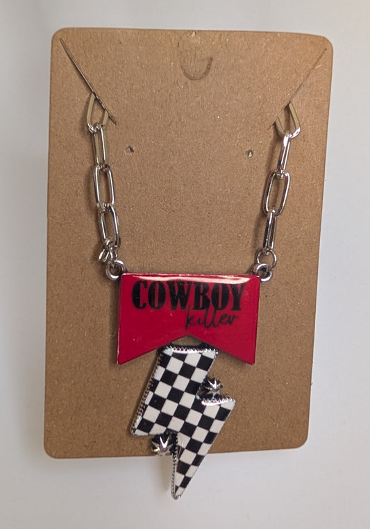 Lightning Bolt Statement Necklace
